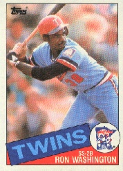 1985 Topps Baseball Cards      329     Ron Washington
